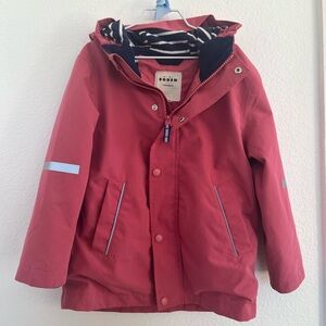 Mini Boden Pink Hooded Raincoat